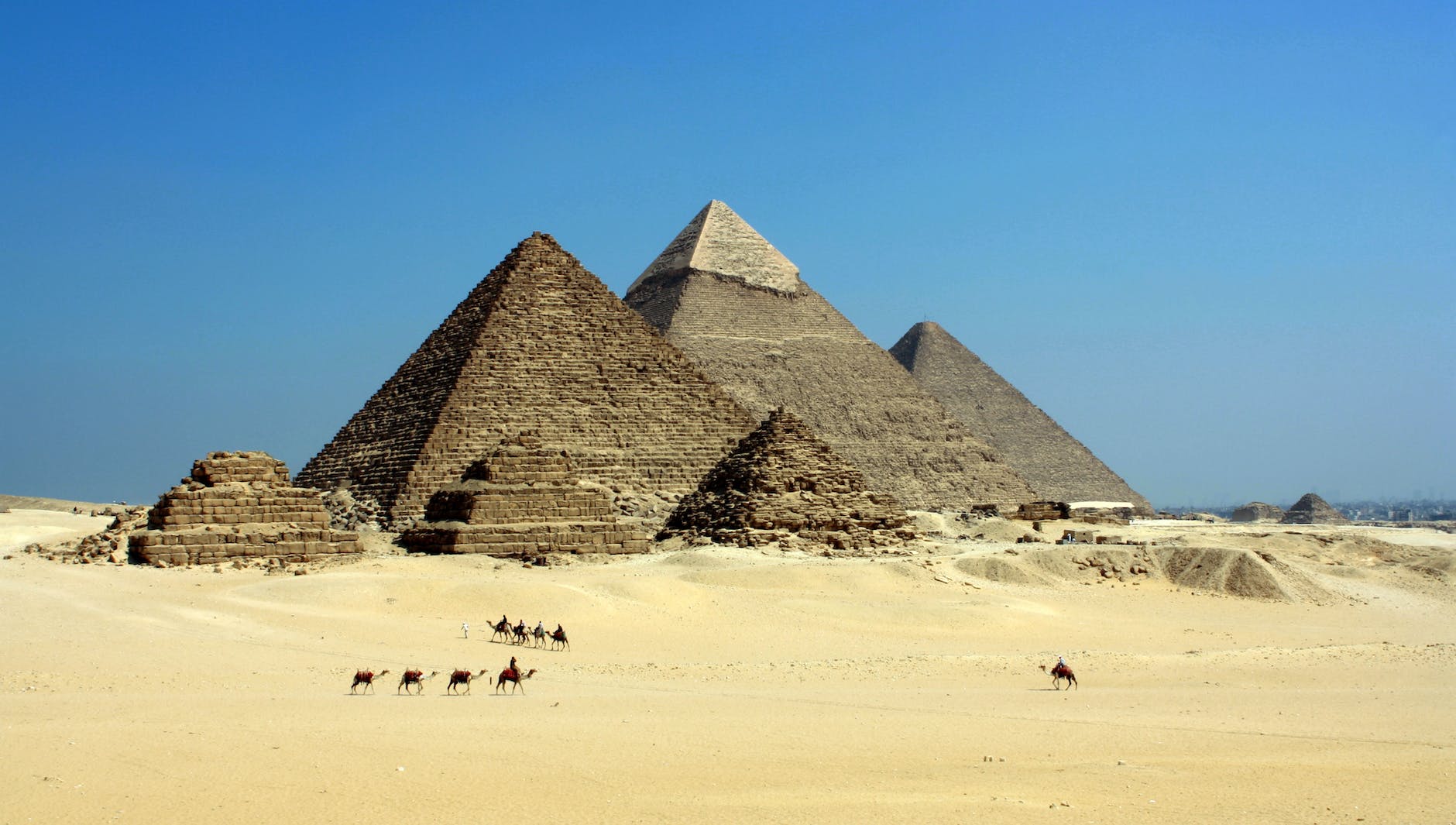 Great Egyptian pyramids, which were around in the time of Joseph.